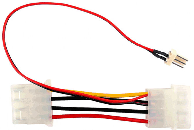 InLine 33344 - Cavo adattatore alimentazione ventola da Molex 4-pin a 2-pin fan, 0,15 m
