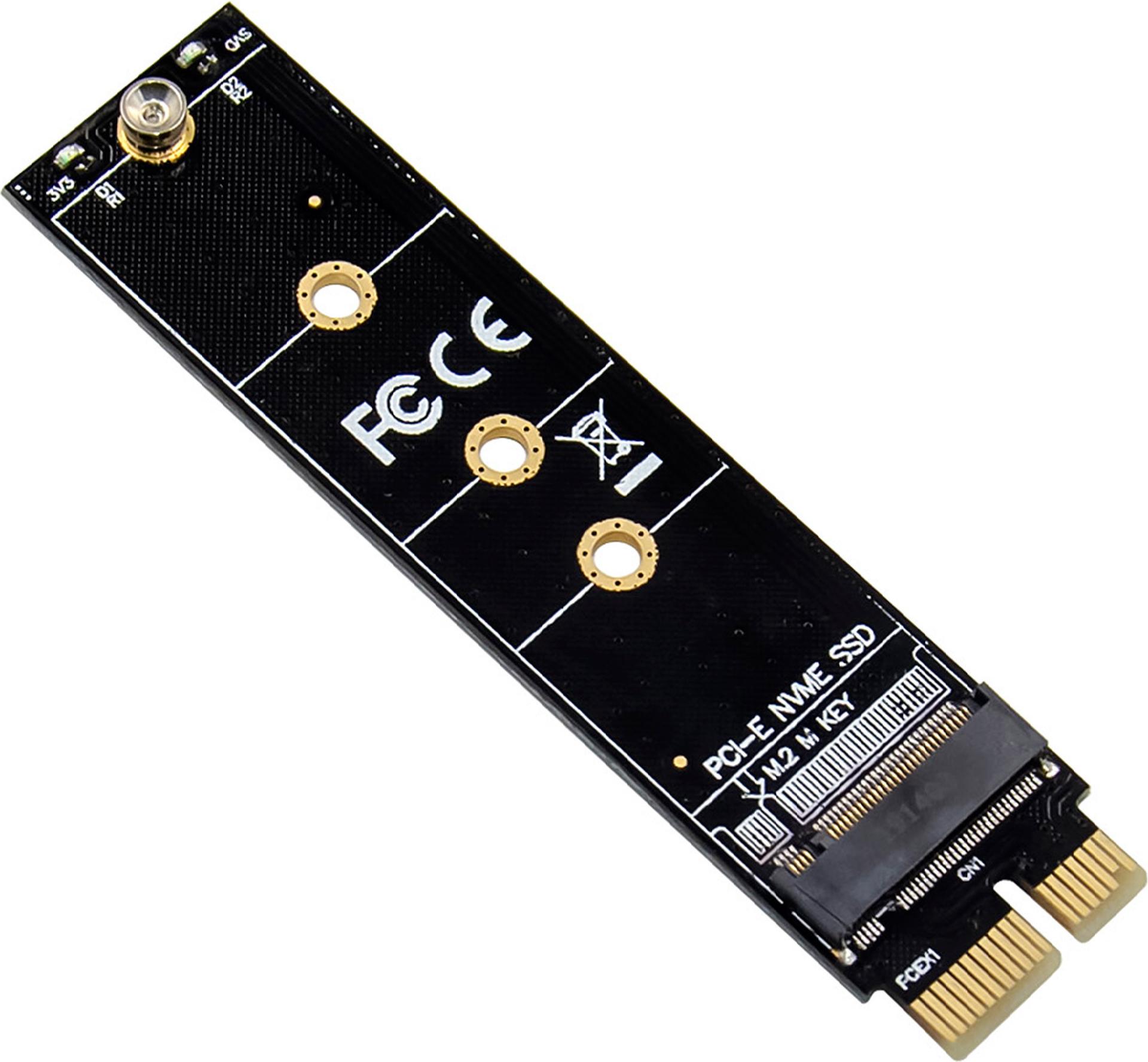 InLine 76619H Schnittstellenkarte PCIe x1 zu M.2 Key M NVMe SSD