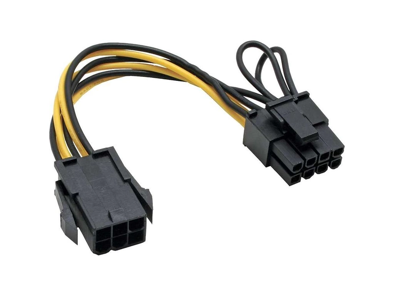 InLine Adattatore PCIe 6 Pin > PCIe 8 Pin - Nero