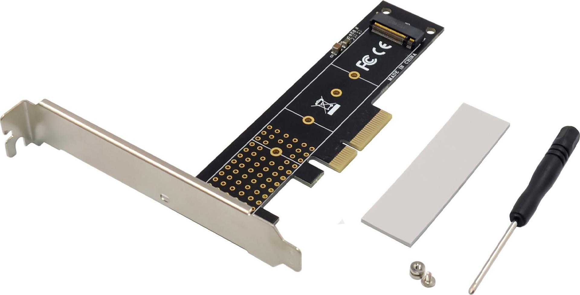InLine Schnittstellenkarte PCIe x4 zu M.2 NVMe Key M 22110 Low-Profile