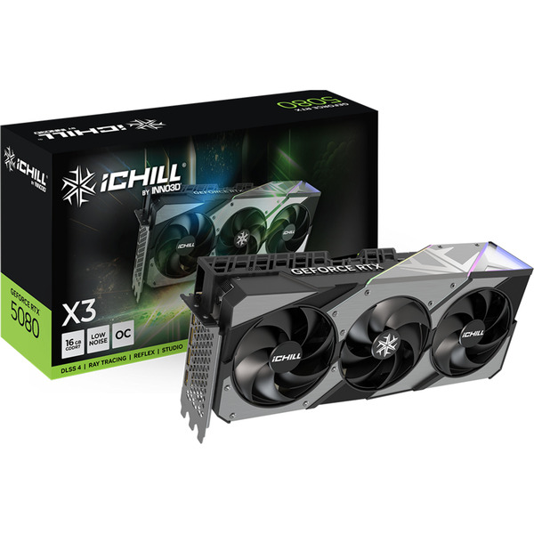 Inno3D GeForce RTX 5080 iCHILL X3 - 16GB GDDR7 RAM - Grafikkarte