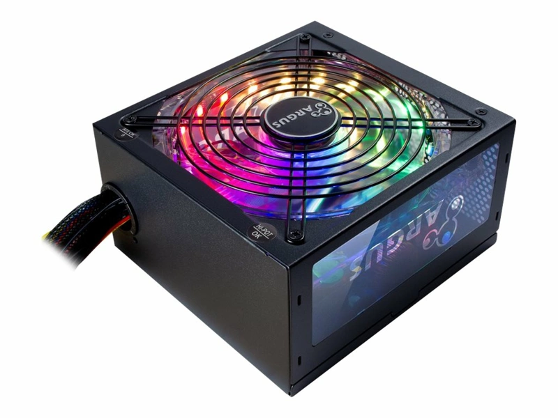 Inter-Tech Argus RGB-500W II | 500 Watt Bronze ATX PSU | Power Supply | Voeding
