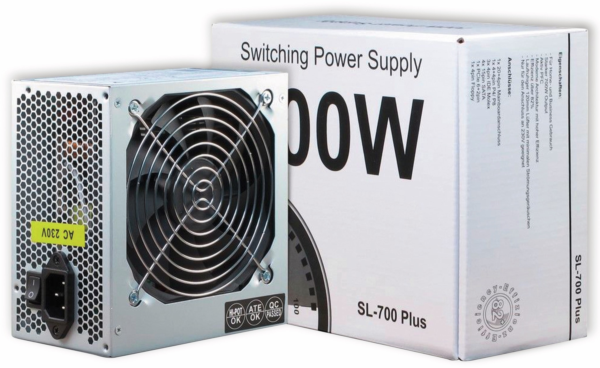 Inter-Tech SL-700 | 700 Watt ATX PSU | Power Supply | Voeding