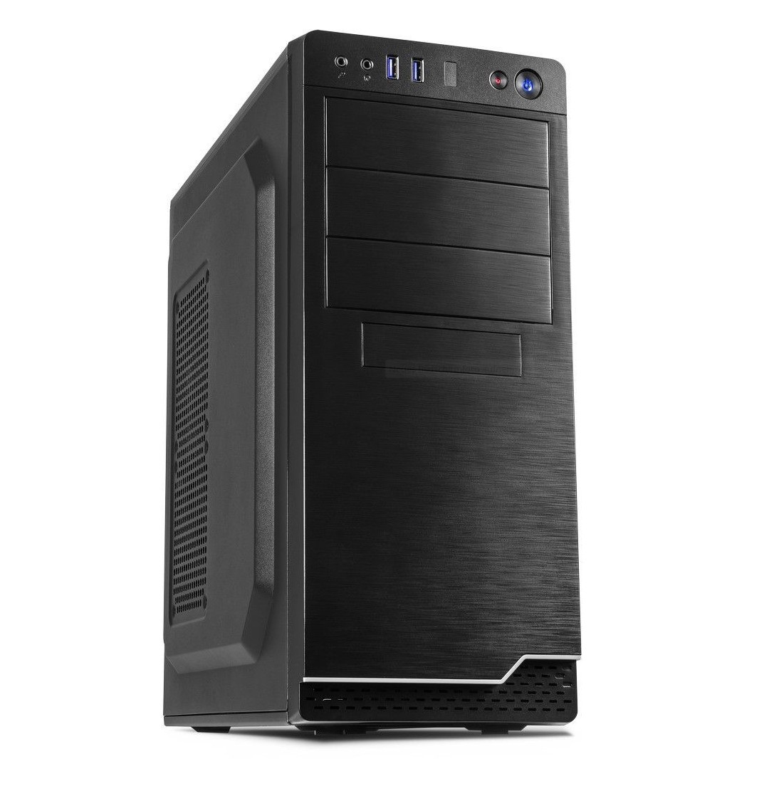 InterTech Gehäuse IT-5916, Midi-Tower, inkl. 500W Netzteil, inkl. Kartenleser