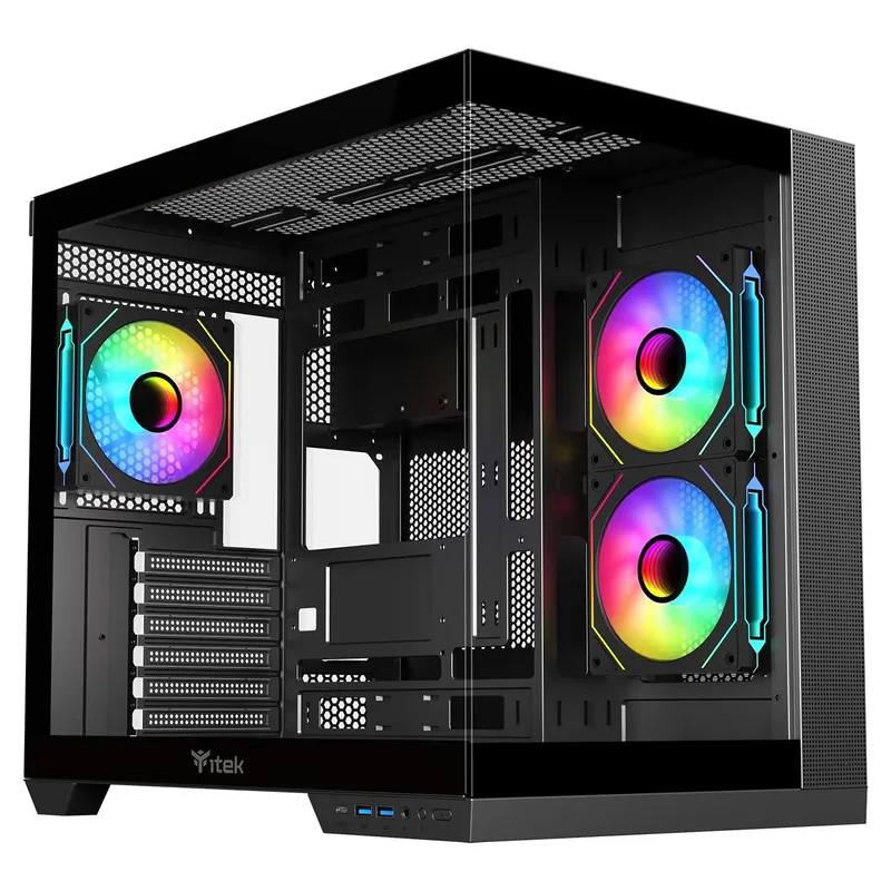 iTek DARK CAVE DS Tower Nero