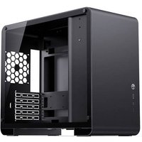 Jonsbo U4 Mini Micro-ATX-Gehäuse, Tempered Glass - schwarz Micro-Tower Gehäuse, Gaming-Gehä