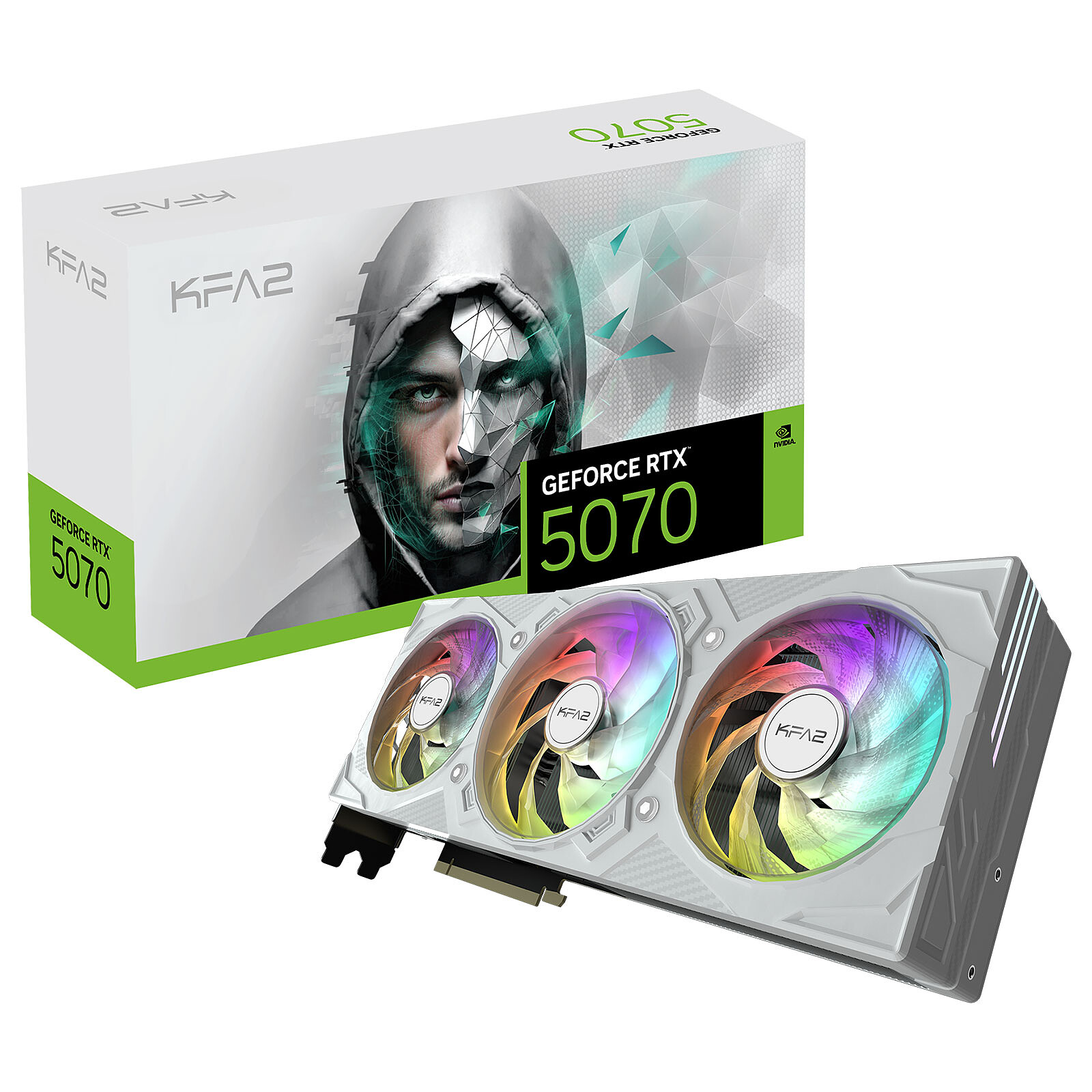 KFA2 GeForce RTX 5070 EX Gamer 1-Click OC White