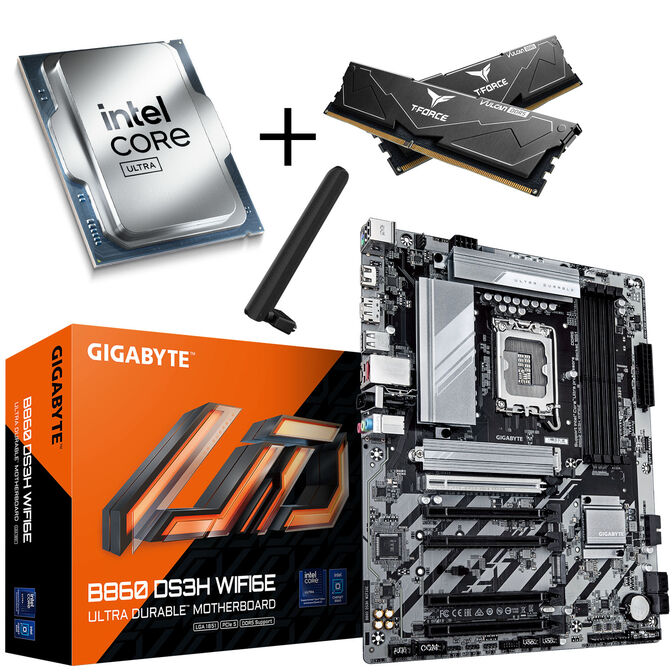 King Mod Systems Intel/GIGABYTE Upgrade-Bundle, Intel Core Ultra-CPU, GIGABYTE-Mainboard, DDR5