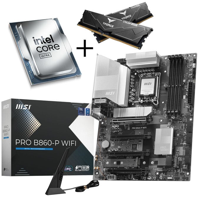 King Mod Systems Intel/MSI Upgrade-Bundle, Intel Core Ultra-CPU, MSI-Mainboard, DDR5