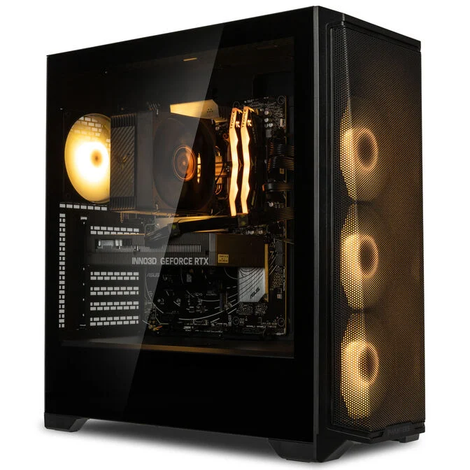 KingForge Gaming-PC Bronze, AMD Ryzen 5 7500F, RTX 5060, Phanteks Eclipse G370A – Fertig-PC