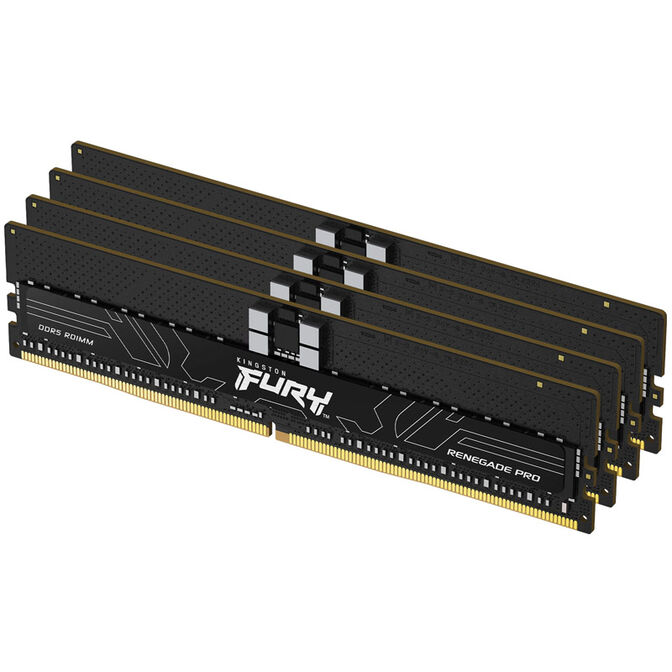 Kingston FURY 128GB 5600MT/s DDR5 ECC Reg CL36 DIMM (Kit da 4) Renegade Pro XMP