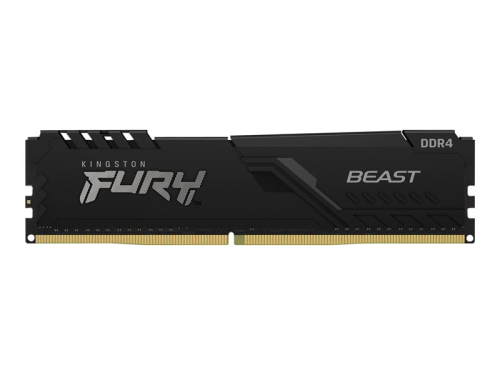 Kingston FURY BeastDDR4 conjunto memorias 64 GB: 4 x 16 GB DIMM de 288 pinos 3200 MHz/PC4-25600 CL16 1,35V sem buffer sem ECC preto