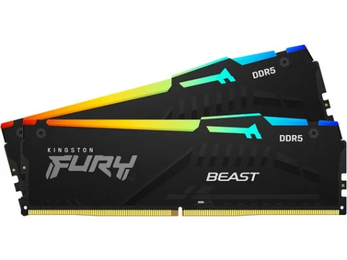 KINGSTON MEM 16GB 5600MT/s DDR5 CL40 DIMM (Kit of 2) FURY Beast RGB