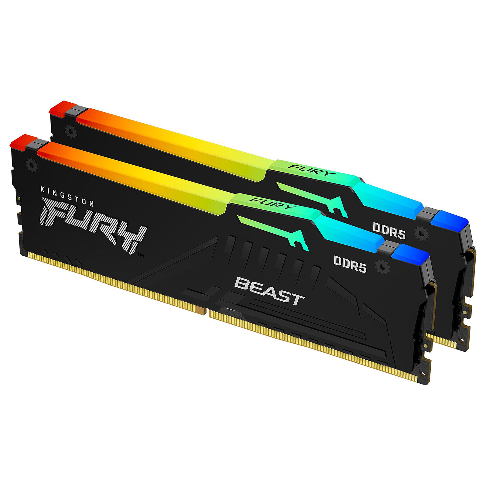 KINGSTON MEM 32GB 5600MT/s DDR5 CL40 DIMM (Kit of 2) FURY Beast RGB