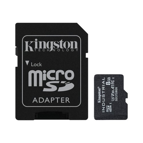 KINGSTON SD 8GB MICRO SDHC INDUSTRIAL C10 A1 PSLC C/ADAPTER