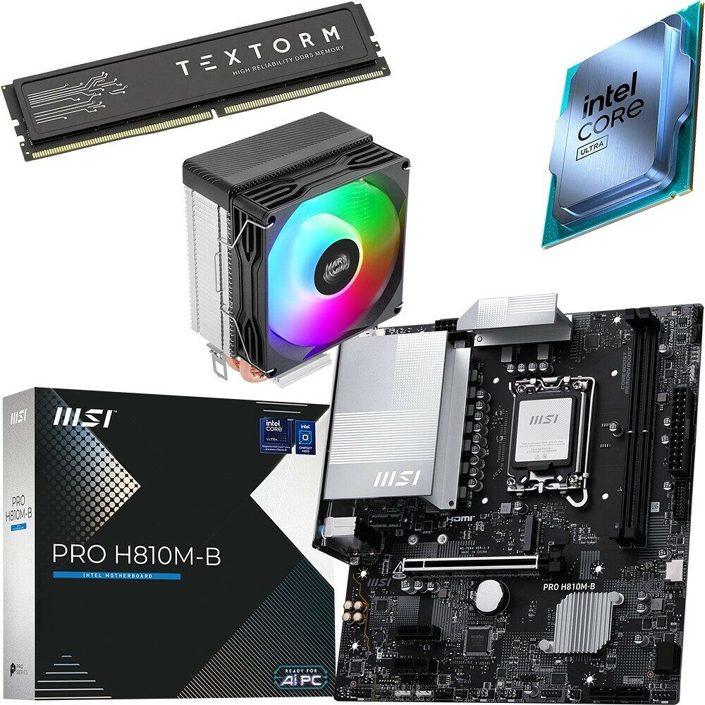 Kit Ã©vo Core Ultra 5 225 (Tray) + PRO H810M-B + MCPU-X2 + 16 Go