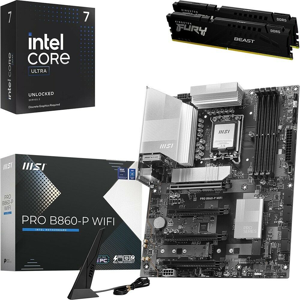 Kit Ã©vo Core Ultra 7 265KF + PRO B860-P WIFI + 32 Go