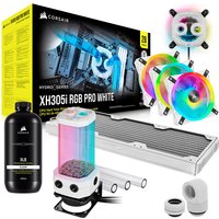 Kit de Refrigeração Líquida Personalizada Corsair Hydro X Series iCUE XH305i RGB PRO Branco