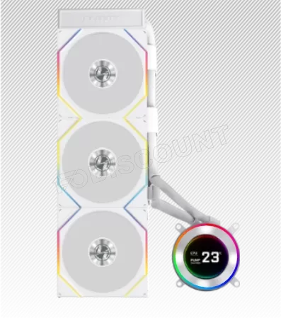 Kit Watercooling AIO Lian Li HydroShift II LCD-C 360TL Flex RGB - 360mm (Blanc)