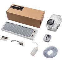 Kit Watercooling Phanteks Glacier EZ-Fit 360mm - Branco (Tubo Flexível)
