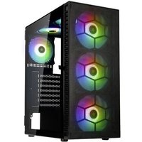 Kolink Observatory HF Mesh Midi-Tower PC-Gehäuse Schwarz 2 vorinstallierte Lüfter, 4 Vorinstalliert