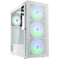 Kolink Observatory HF Mesh Midi-Tower PC-Gehäuse Weiß 2 vorinstallierte Lüfter, 4 Vorinstallierte