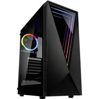 Kolink VOID RGB Midi-Tower Gaming-Gehäuse Schwarz 1 Vorinstallierter LED Lüfter, Seitenfenster, Sta