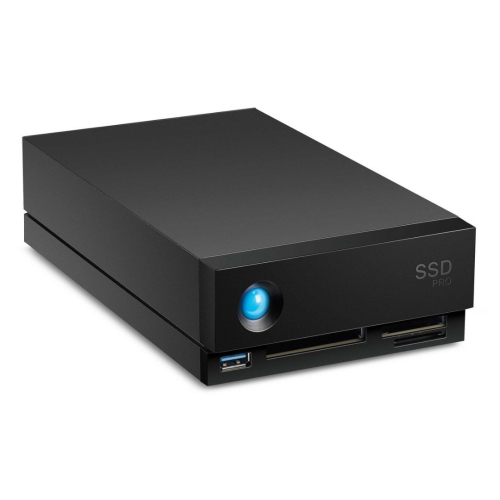 LaCie 1big Dock SSD Pro STHW4000800 - Matriz de disco rígido - 4 TB - 1 baias - SSD 4 TB x 1 - USB 3.1, Thunderbolt 3 (externo) - com Plano de Serviço de Recuperação de Dados de Resgate de 5 anos