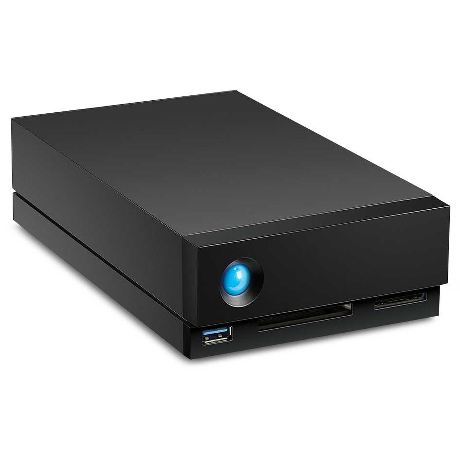 LaCie 1big Dock STHS10000800 - Matriz de disco rígido - 10 TB - 1 baias (SATA-600) - HDD 10 TB x 1 - USB 3.1, Thunderbolt 3 (externo) - com Plano de Serviço de Recuperação de Dados de Resgate de 5 anos