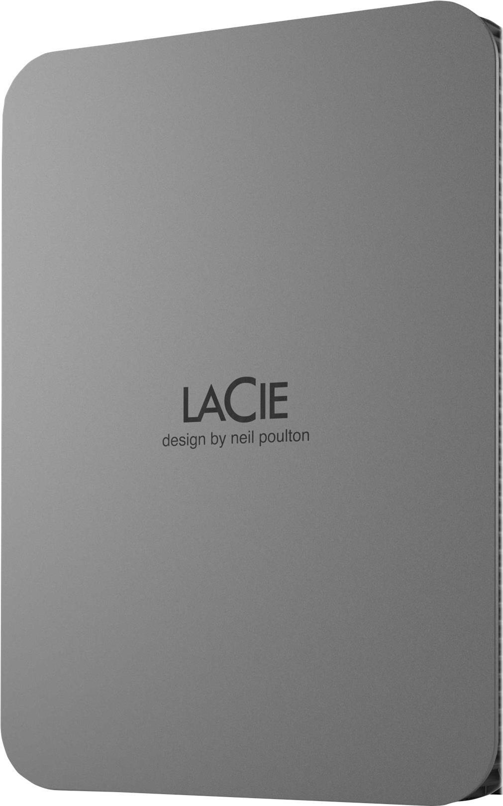 LaCie Mobile Drive Secure STLR2000400 - Disco rígido - encriptado - 2 TB - externa (portátil) - USB 3.2 Gen 1 (USB C conector) - Self-Encrypting Drive (SED) - cinzento espaço - com 3 anos de Recuperação de dados Seagate Rescue