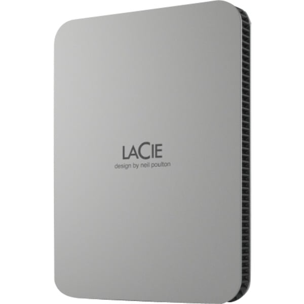 LaCie Mobile Drive STLP1000400 - Disco rígido - 1 TB - externa (portátil) - USB 3.2 Gen 1 (USB C conector) - cinzento escovado