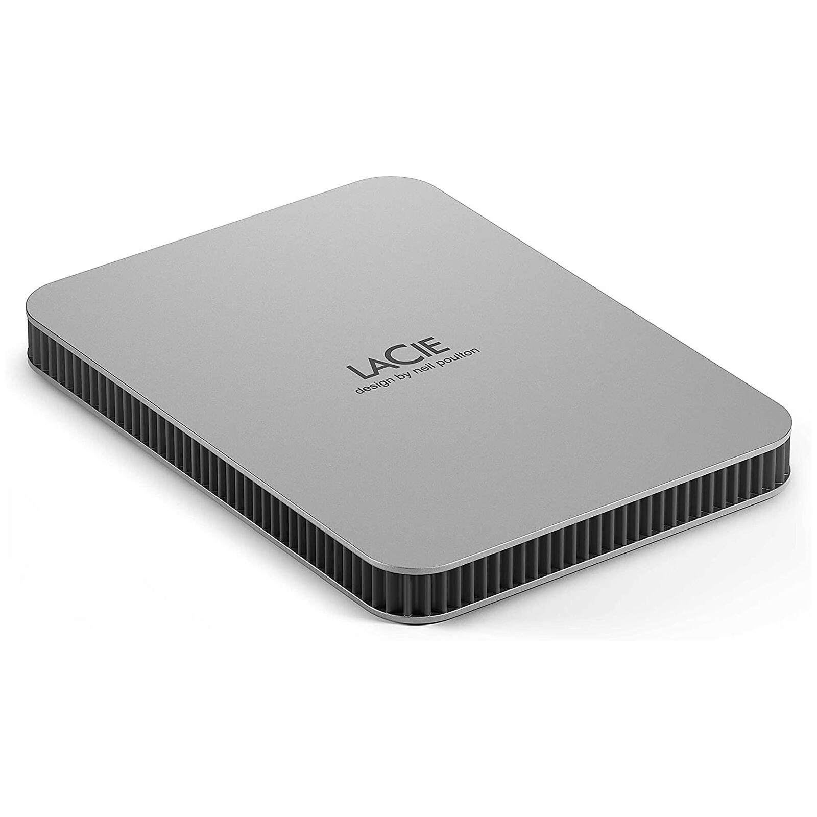 LaCie Mobile Drive STLP2000400 - Disco rígido - 2 TB - externa (portátil) - USB 3.2 Gen 1 (USB C conector) - cinzento escovado - com 3 anos de Recuperação de dados Seagate Rescue