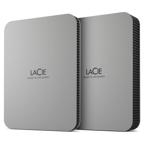 LaCie Mobile Drive STLP5000400 - Disco rígido - 5 TB - externa (portátil) - USB 3.2 Gen 1 (USB C conector) - cinzento escovado