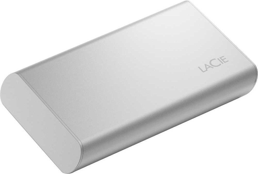 LaCie Portable SSD STKS500400 - SSD - 500 GB - externa (portátil) - USB (USB C conector) - cinzento escovado - com Seagate Rescue Data Recovery