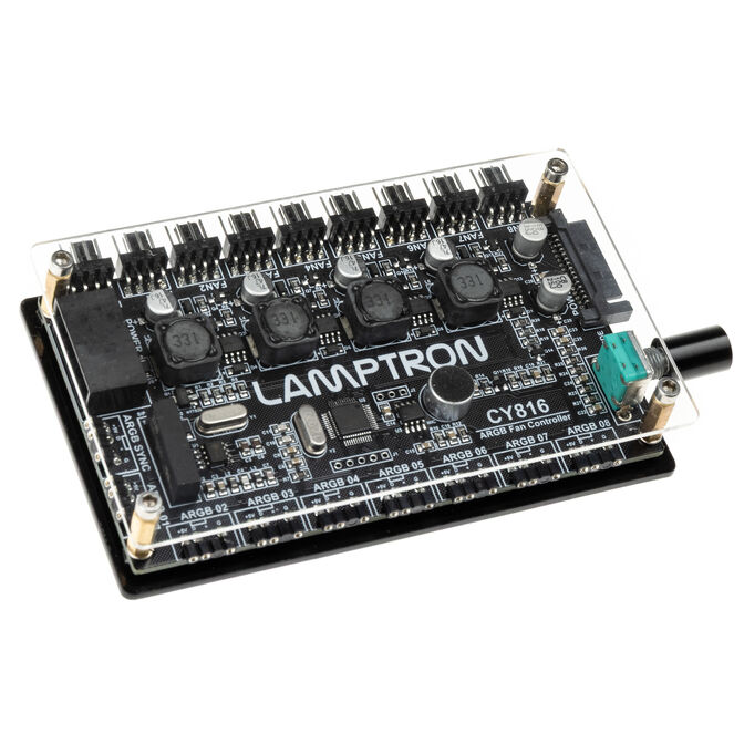Lamptron CY816 Steuergerät für Lüfter und ARGB - schwarz