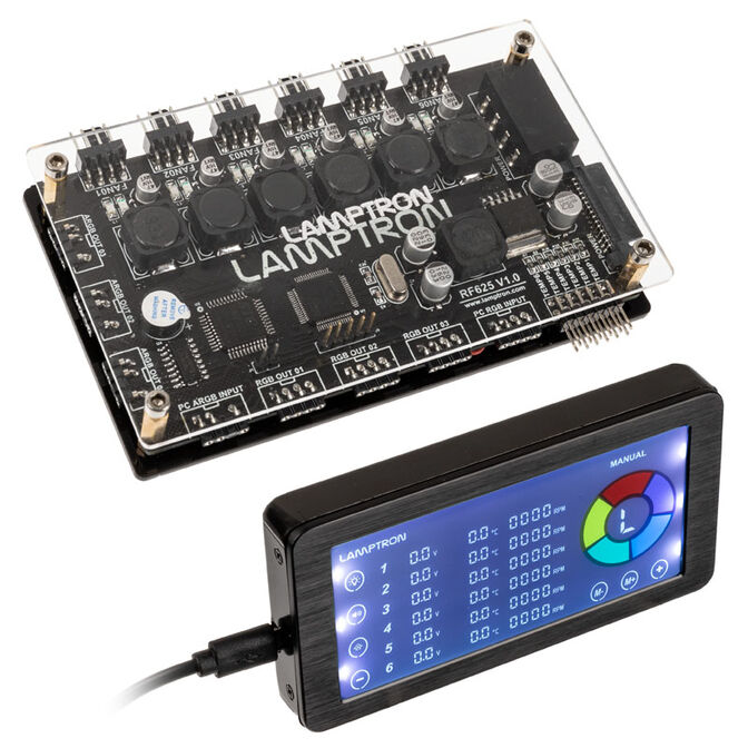 Lamptron RF625 Lüfter- und ARGB-Controller, schwarz