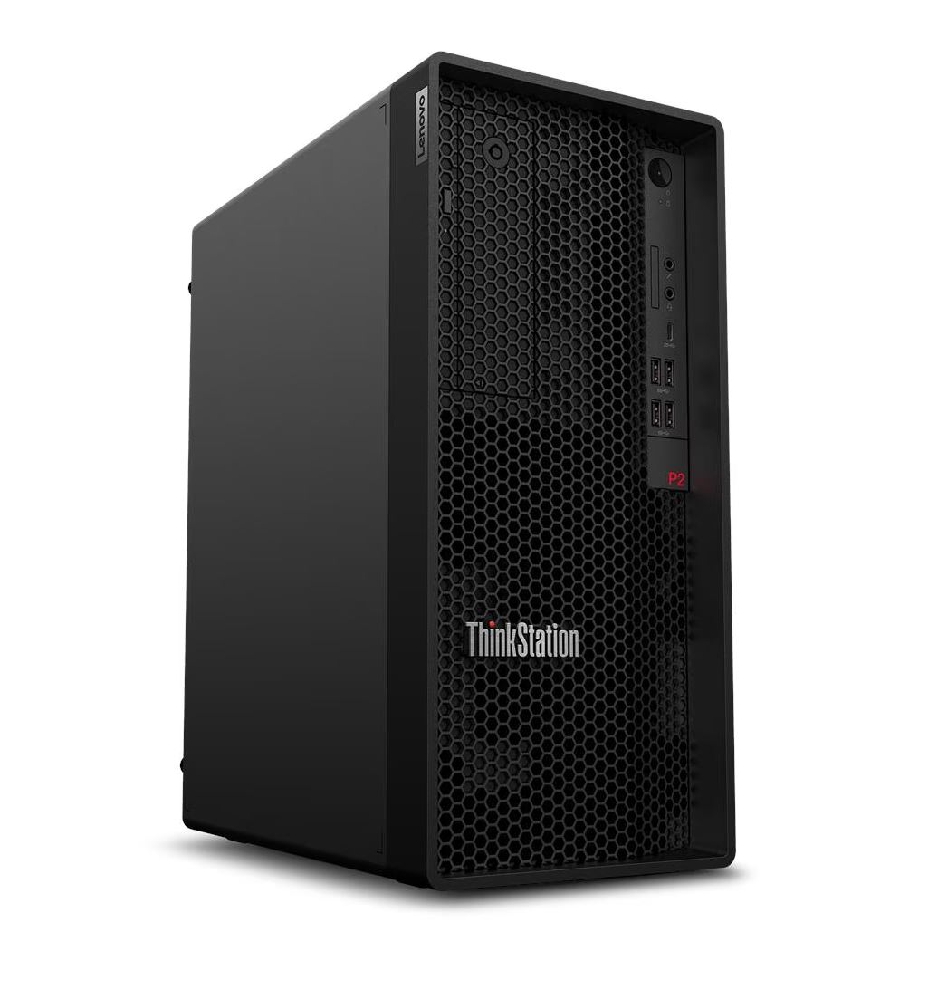Lenovo ThinkStation P2 Tower Gen 2 30JQ Core Ultra 7 265K 32 GB RAM 512 GB SSD GeForce RTX 5060 Windows 11 Pro Schwarz