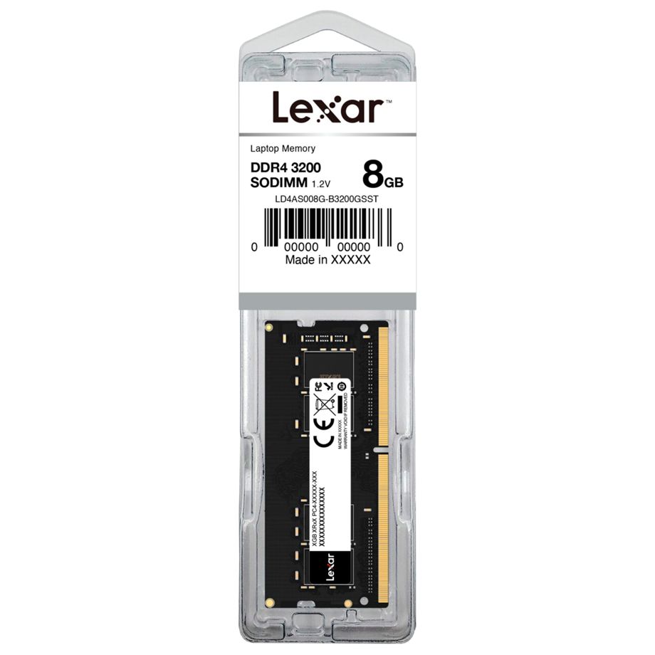 Lexar 8GB DDR4 3200Mhz   SO-DIMM 260pin CL22     LD4AS008G-B3200T
