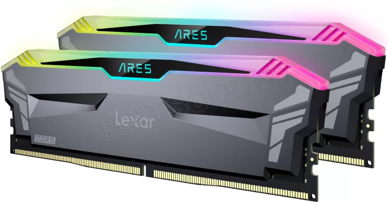 Lexar Ares RGB - Kit mémoire 32GB (2x16) DDR5-6800 CL34-42-42-84 noir