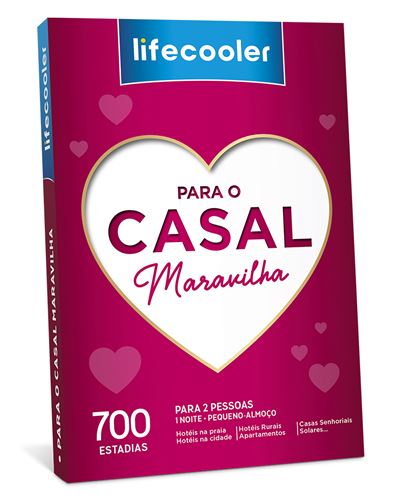 Lifecooler 2022 - Para o Casal Maravilha | 700 Estadias 1 Noite + Pequ