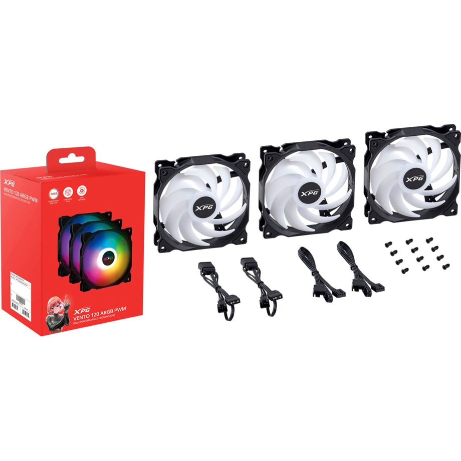 Lüfter XPG VENTO 120 (1*120mm ARGB Fan 3 pack)
