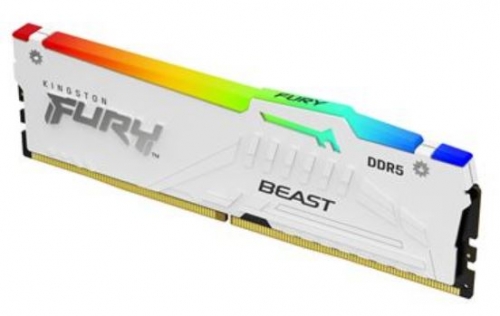 Módulo de Memória KINGSTON 16GB 6000MT/s DDR5 CL36 DIMM FURY BEAST Branco RGB