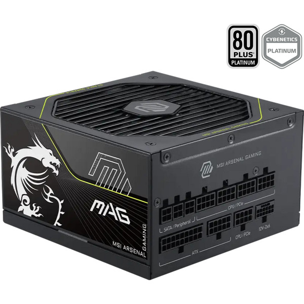 MAG A1000PLS PCIE5 modulaire 1000 watt voeding 