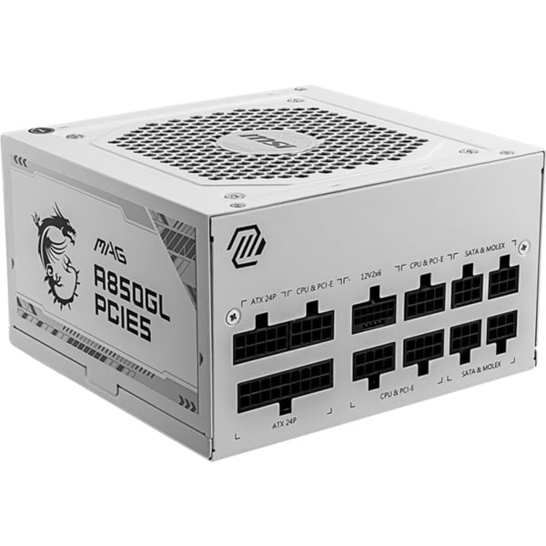 FONTE DE ALIMENTAÃÃO ATX 850W MSI MAG A850GL WHITE
