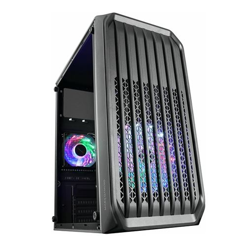 MARS GAMING CAIXA MATX 2XFRGB FAN FRONT MESH USB 3.0 BLACK