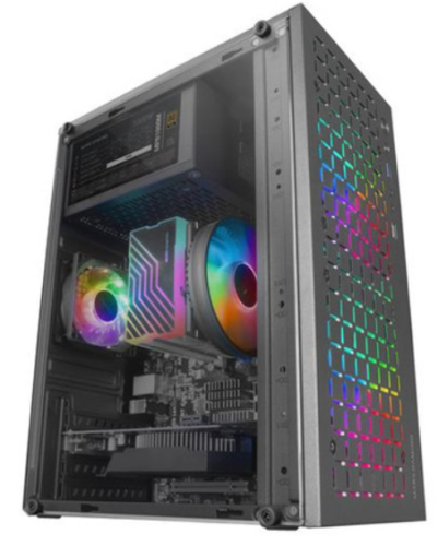 MARS GAMING CAIXA MATX MC-CORE FULL METAL 2X FRGB FAN BLACK