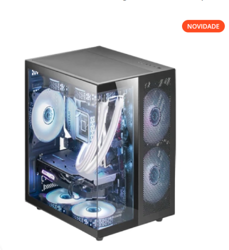 MARS GAMING CAIXA MATX MC-NOVA PREMIUM CUSTOM ALUMINIUM BLACK