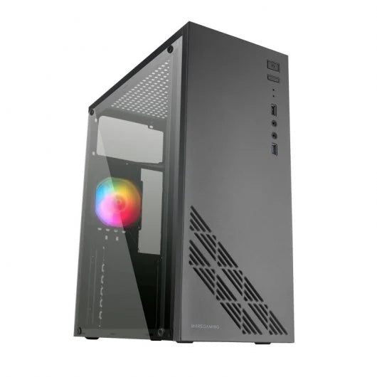 MARS GAMING MC100 ATX CASE, 1X FRGB FAN, WINDOW, FULL METAL, USB 3.0, BLACK