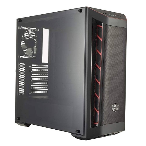 MasterBox MB511, Mesh, Agressive Intakes, Window, up to 6 case fans, VGA up to 400mm, Red Version