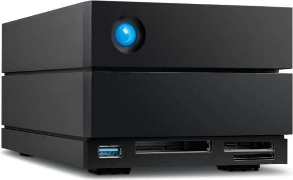 Matriz de disco rígido LaCie 2big Dock STLG40000400 40 TB 2 baias (SATA-600) HDD 20 TB x 2